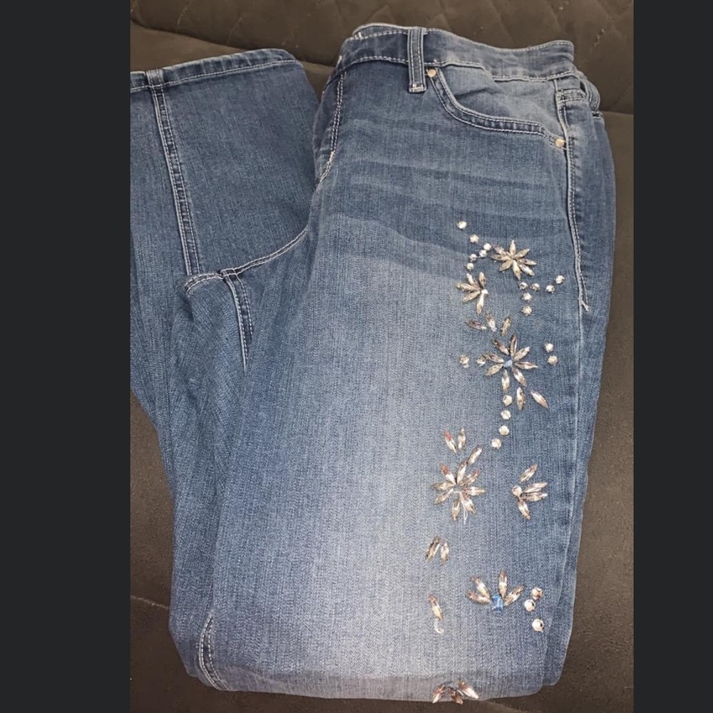 Crown and Ivy gem stone jeans